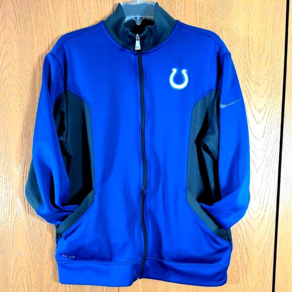 Indianapolis Colts Nike NFL OnField Apparel Dri Fit Activewear Jacket Size M - Picture 2 of 6